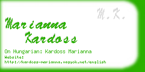 marianna kardoss business card